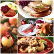 Collage weihnachtliches Essen
