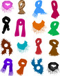 Scarves - a set of women's