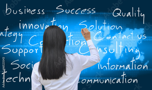 Photo: working women hand writing working women hand writing
