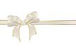 Doppelschleife in beige und gold