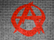 Anarchy symbol painted n