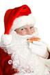 Santa Claus Eating Christmas Cookie