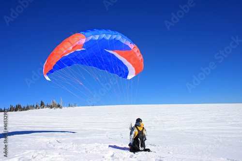 Photo: speed rider on snow speed rider on snow