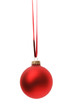 red Christmas ball