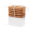 Stack of cookies tied with thread