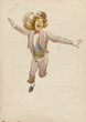 (vintage) dancer - hand drawing