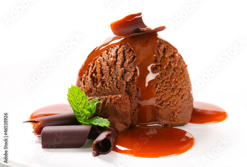 Photo: Chocolate ice cream Chocolate ice cream