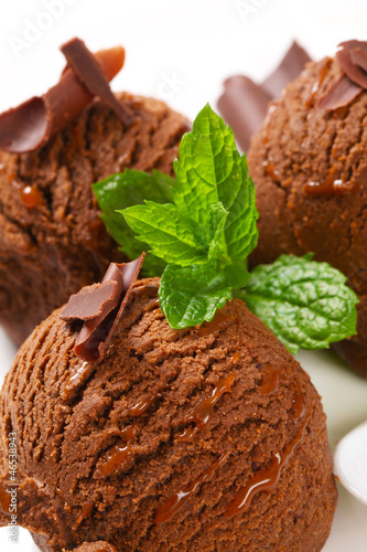 Photo: Chocolate ice cream Chocolate ice cream
