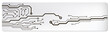 circuit techno banner. vector illustration