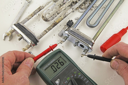 Photo: continuity testing heating element continuity testing heating element