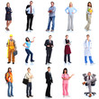 Photo: Group of workers people set. Group of workers people set.