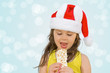 Photo: girl in santa hat girl in santa hat