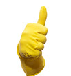 Photo: Thumb up in yellow rubber glove Thumb up in yellow rubber glove
