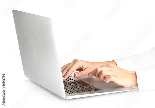 Photo: business woman's hands typing business woman's hands typing
