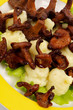 Roasted Chanterelles and Mushed Potato