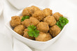 Fried Popcorn Chicken - Battered deep fried chicken balls