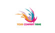 logo abstract bird