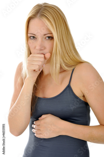 Photo: Junge Frau mit Magenproblemen Junge Frau mit Magenproblemen