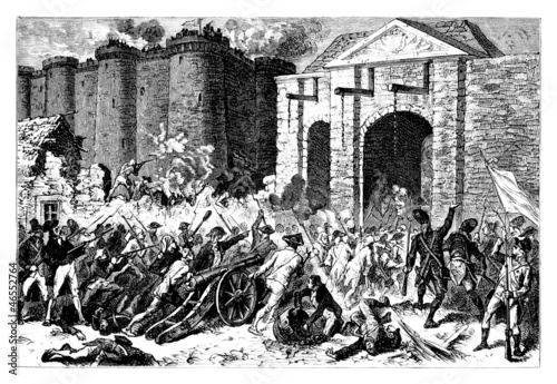 Illustration: 1789 : Prise de la Bastille - French Revolution 1789 : Prise de la Bastille - French Revolution
