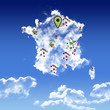 Illustration: france nuage map france nuage map