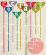 Cocktail menu card design template,free copy space
