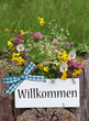 Willkommen mit Wiesenstrauß
