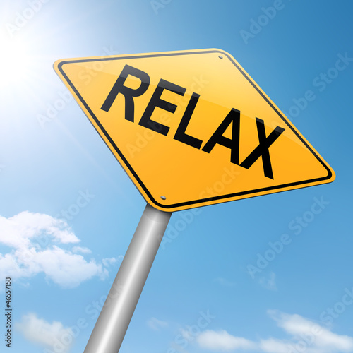 Illustration: Relax concept. Relax concept.