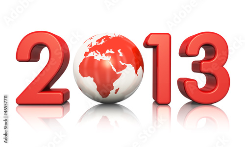 Illustration: New Year 2013 concept New Year 2013 concept