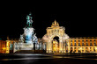 Commerce Square, Lisbon, Portugal at night