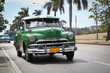 Classic green Plymouth in new Havana