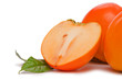 Persimmon on white background.
