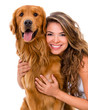 Woman with a dog