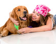 Woman with her dog