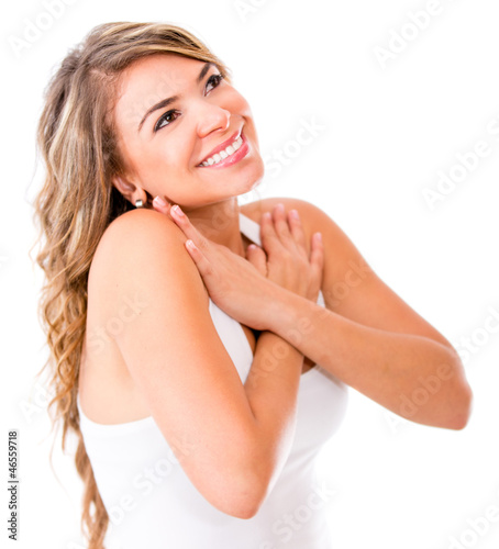 Photo: Thoughtful romantic woman Thoughtful romantic woman