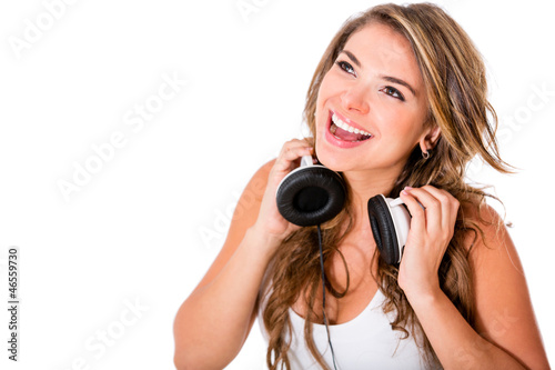 Photo: Woman with headphones Woman with headphones