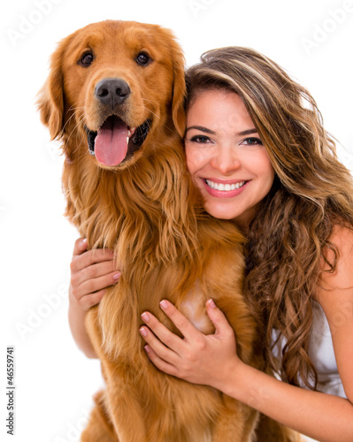 Photo: Woman with a dog Woman with a dog