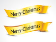abstract golden christmas ribbons