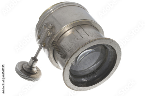Photo: lens from an old-fashioned projector lens from an old-fashioned projector