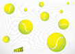 Tennis balls background