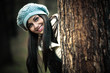 Photo: woman winter portrait woman winter portrait