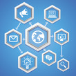 Vector social media concept