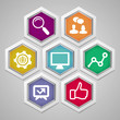 Vector social media concept