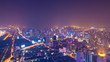 TL of Bangkok Expressway and Highway, aerial view at night