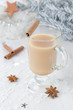 Indian masala tea with spices
