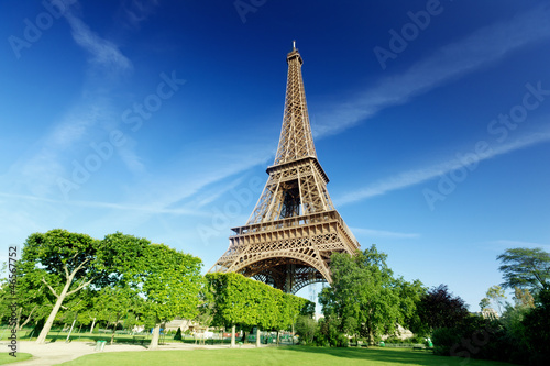 Photo: Eiffel tower in Paris, France Eiffel tower in Paris, France