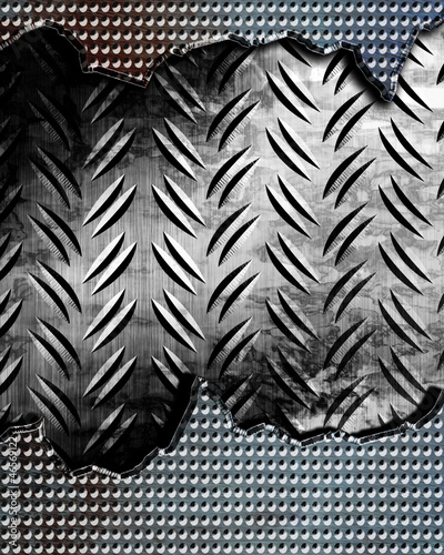 Illustration: Brushed metal plate Brushed metal plate
