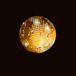 Isolated disco mirror ball