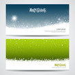 Abstract Merry Christmas snowflake background  set