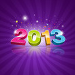 2013 Message colorful background, vector illustration