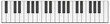Piano keyboard